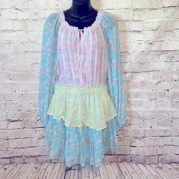 “LoveShackFancy” ” Fuji Sunrise Popover Dress - Picture 2 of 7